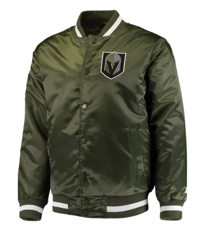 Vegas Golden Knights Green Satin Jacket