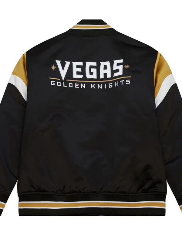 Vegas Golden Knights Heavyweight Black Satin Jacket