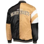 Vegas Golden Knights The Leader Black-Gold Varsity Satin Jacket