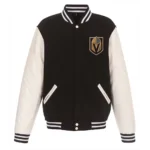 Vegas Golden Knights Varsity Black and White Jacket