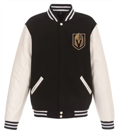 Vegas Golden Knights Varsity Black and White Jacket
