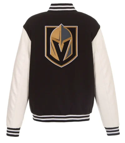 Vegas Golden Knights Varsity Black and White Jacket