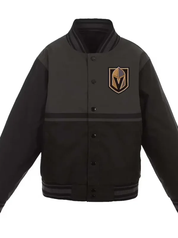 Vegas Golden Knights Youth Poly Twill Black Jacket