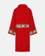 Versace Allover Red Baroque Bathrobe
