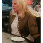 Vicki Gunvalson Green Military Style Jacket
