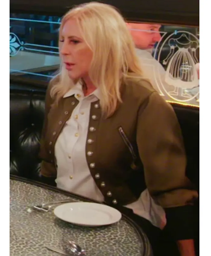 Vicki Gunvalson Green Military Style Jacket Vicki Gunvalson Green Military Style Jacket