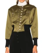 Vicki Gunvalson Green Military Style Jacket