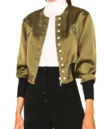 Vicki Gunvalson Green Military Style Jacket