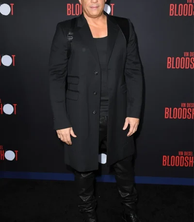 Vin Diesel Bloodshot Event Black Blazer Coat