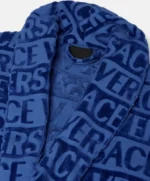 Vozien All-Over Motif Versace Blue Bathrobe