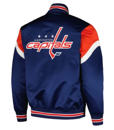 Washington Capitals Midweight Navy Satin Jacket