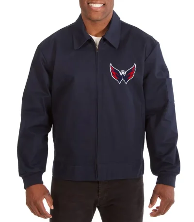 Washington Capitals Workwear Navy Cotton Jacket