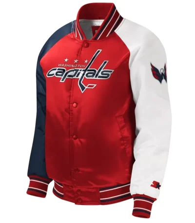 Washington Capitals Youth Varsity Satin Jacket