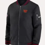 Washington Commanders Black Bomber Jacket