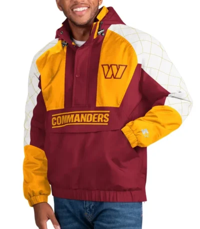 Washington Commanders Body Check Pullover Hooded Jacket