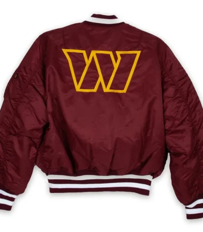 Washington Commanders Burgundy MA-1 Jacket
