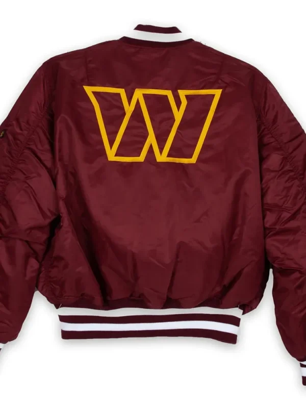 Washington Commanders Burgundy MA-1 Jacket