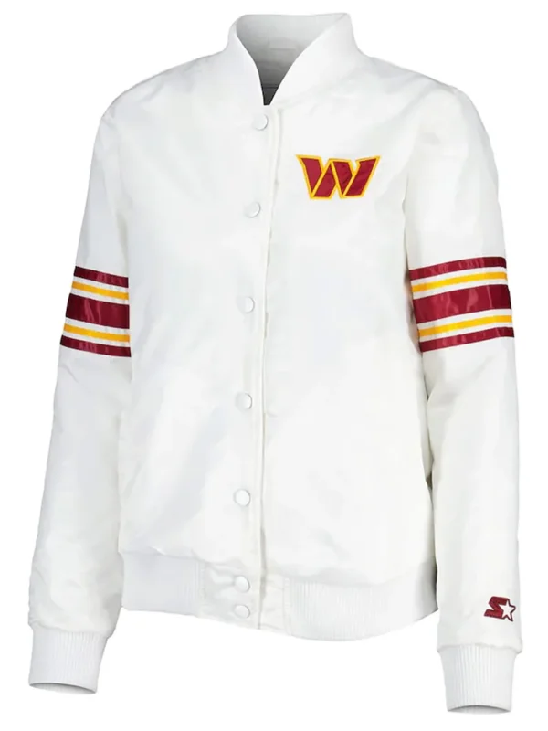 Washington Commanders Line Up White Jacket