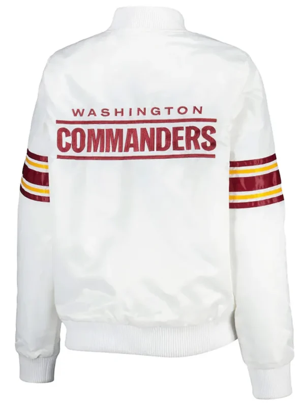 Washington Commanders Line Up White Jacket