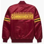 Washington Commanders Maroon Satin Jacket