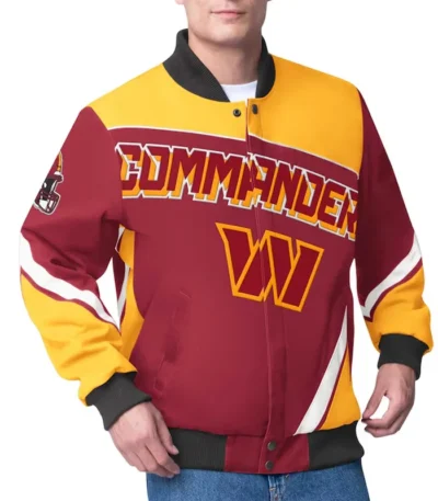 Washington Commanders Maximum Racing Burgundy Jacket