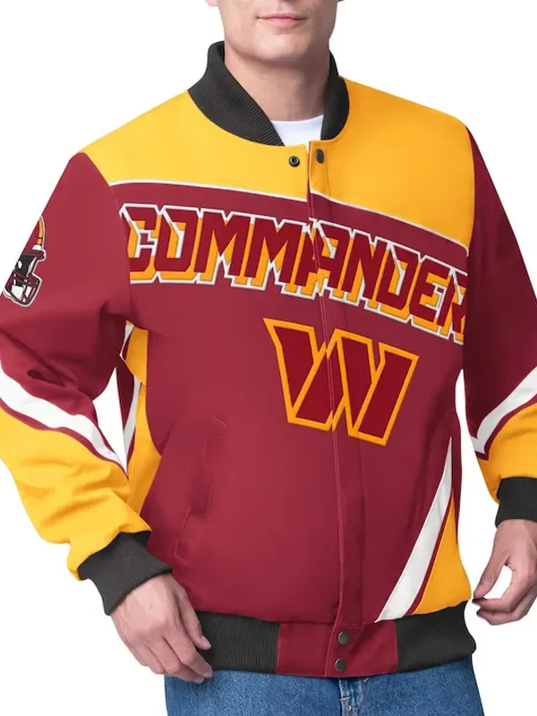 Washington Commanders Maximum Racing Burgundy Jacket