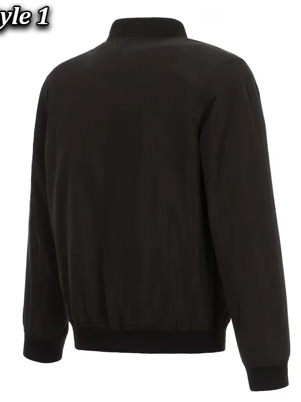 Washington Commanders Nylon Black Bomber Jacket