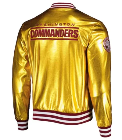 Washington Commanders The Wild Collective Gold Metallic Jacket