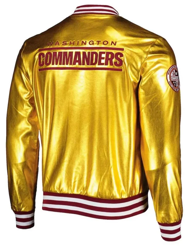 Washington Commanders The Wild Collective Gold Metallic Jacket