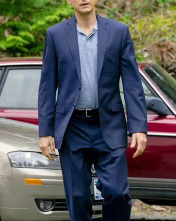 Wes Winters Chesapeake Shores Notch Collar Formal Blue Suit