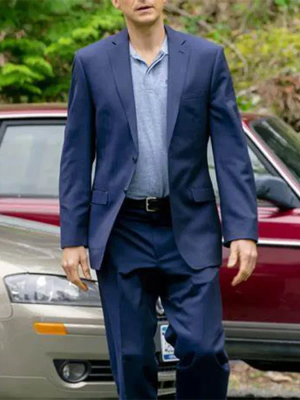 Wes Winters Chesapeake Shores Notch Collar Formal Blue Suit