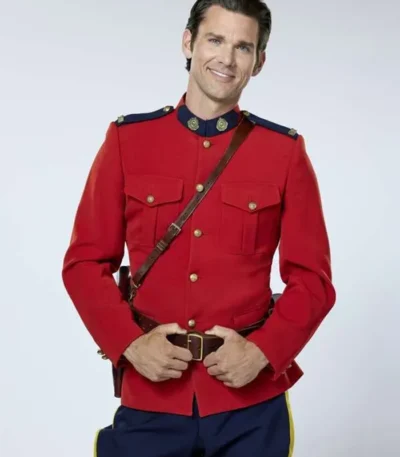 When Calls the Heart S10 Nathan Grant Red Wool Jacket