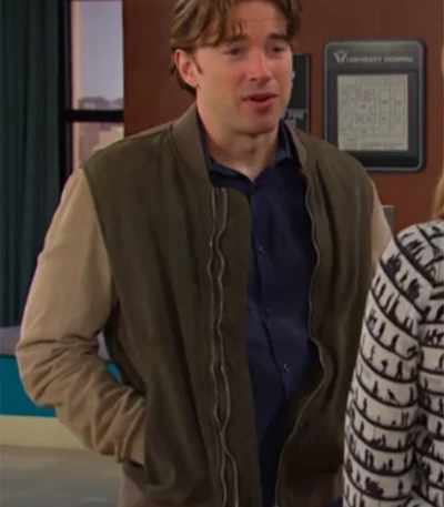Will Horton Days of Our Lives Two Tone Bomber Jacket