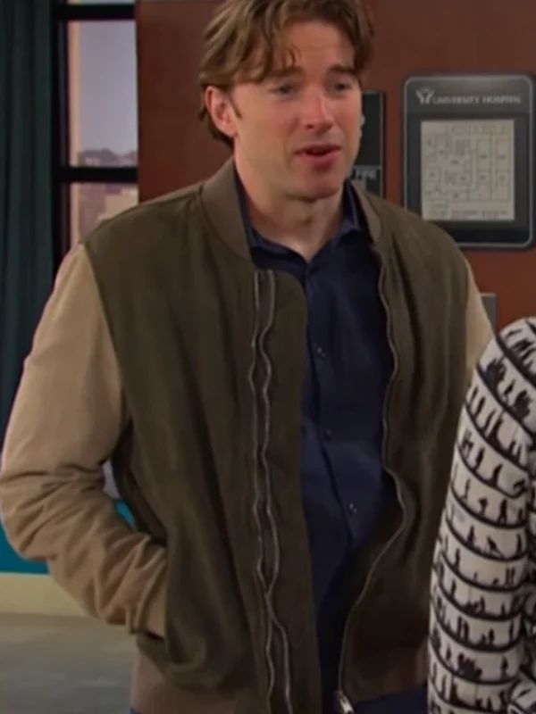 Will Horton Days of Our Lives Two Tone Bomber Jacket
