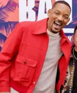 Will Smith Bad Boys Ride or Die Red Bomber Jacket