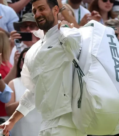 Wimbledon Novak Djokovic White Jacket