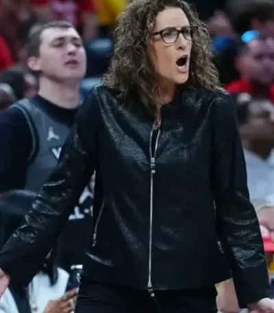 Wings VS Fever 2026 Stephanie White Leather Jacket