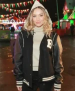 Winter Wonderland Roxy Horne Black Varsity Jacket