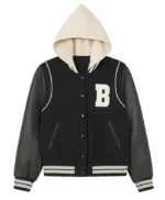 Winter Wonderland Roxy Horne Black Varsity Jacket