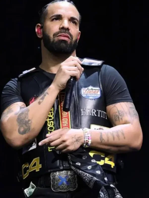 Wireless Festival Drake Leather Vest