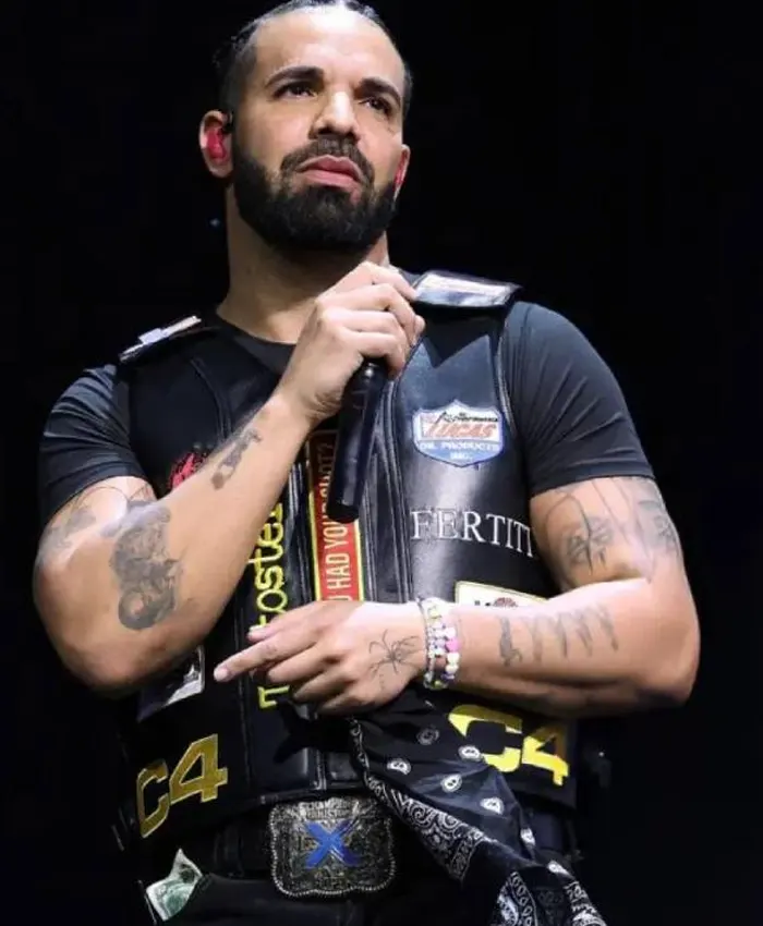 Wireless Festival Drake Leather Vest Wireless Festival Drake Leather Vest