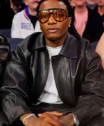 Wizkid Black Leather Jacket
