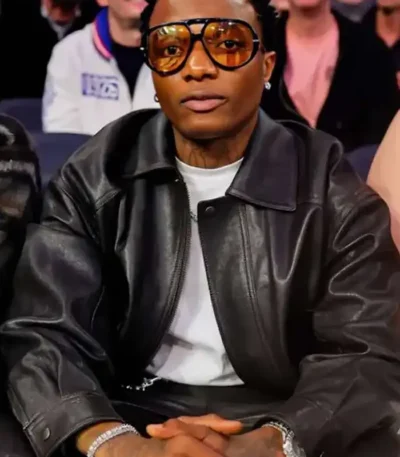 Wizkid Black Leather Jacket