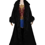 Wonder Woman 1984 Black Hooded Coat