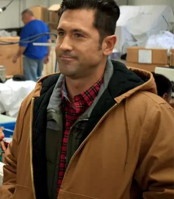 Wyatt Davis A Christmas in Vermont Brown Jacket