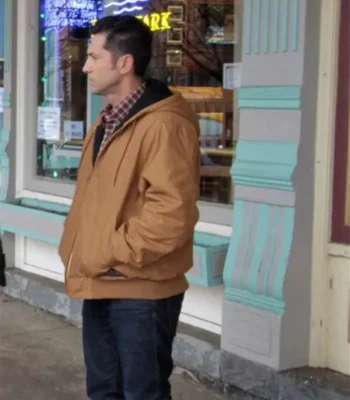 Wyatt Davis A Christmas in Vermont Brown Jacket