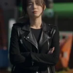 Yoo In-young The Trunk S01 Black Biker Jacket