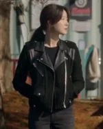 Yoo In-young The Trunk S01 Black Biker Jacket