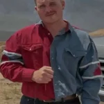 Zach Bryan Red And Blue Button Up Shirt