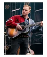 Zach Bryan Red And Blue Button Up Shirt